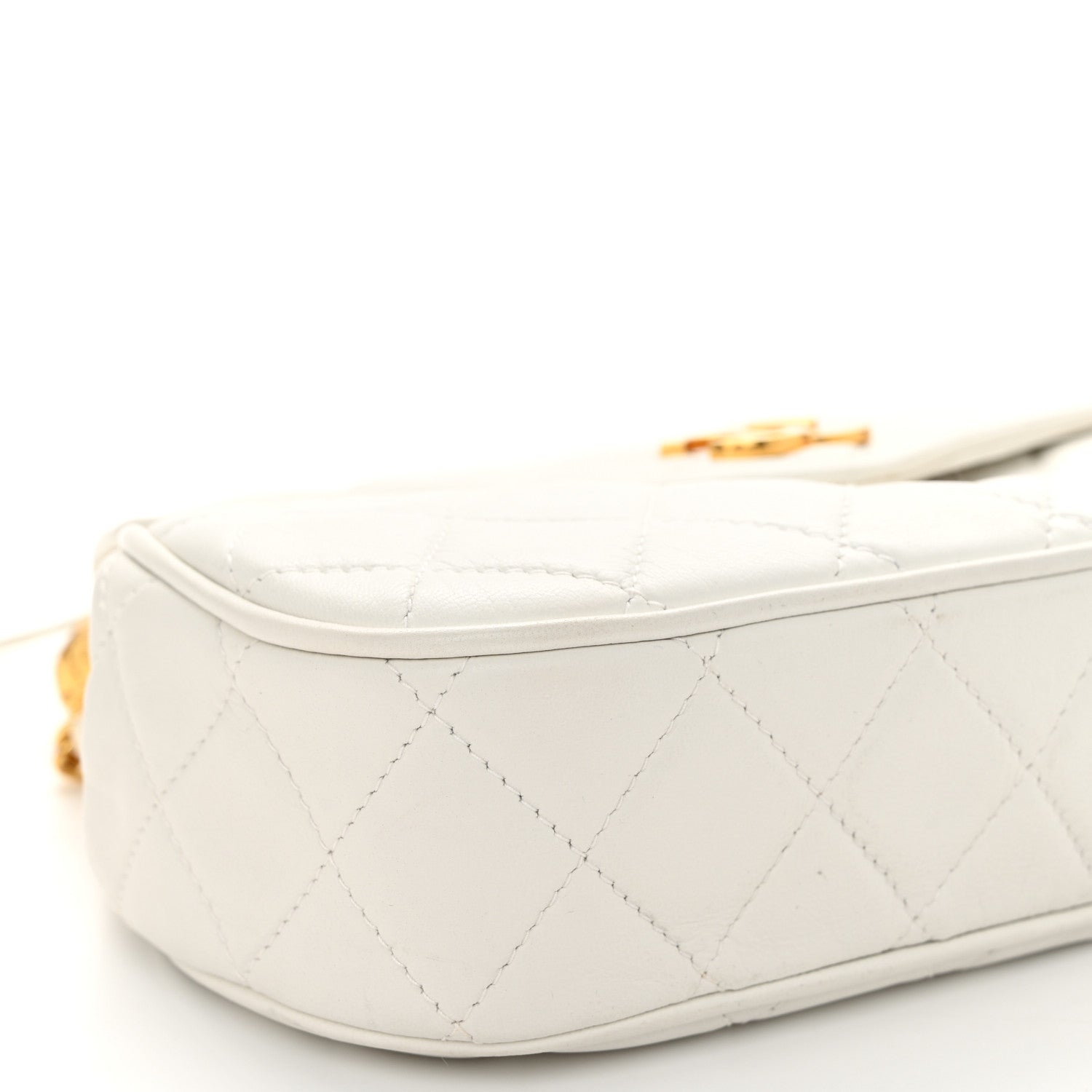 Chanel Lambskin Quilted Tassel Flap White 10 of 11