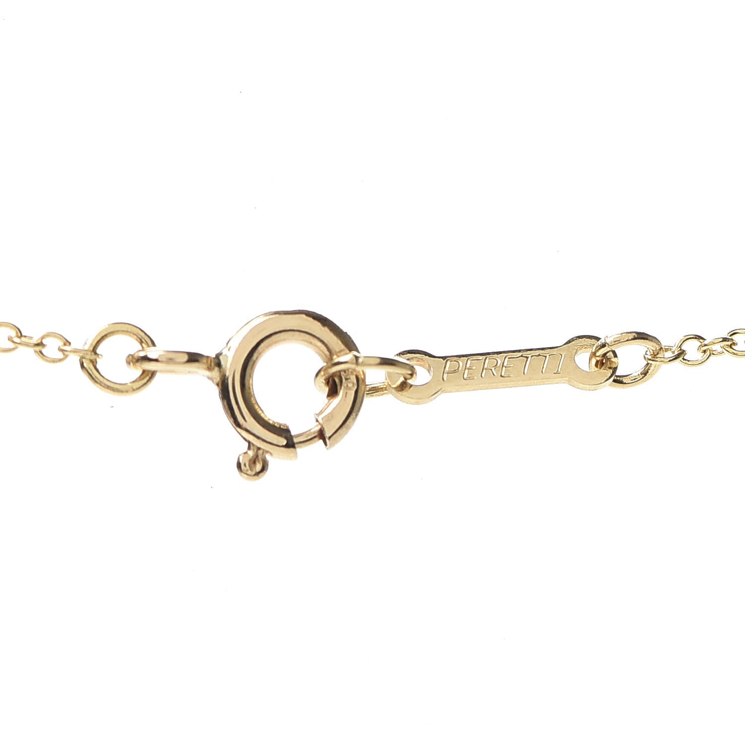 Tiffany 18K Yellow Gold Elsa Peretti Interlocking Ovals Pendant Necklace 5 of 5