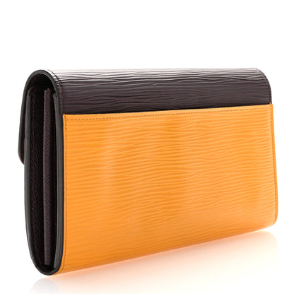 Louis Vuitton Epi Sarah Wallet NM Citron Cassis 3 of 8