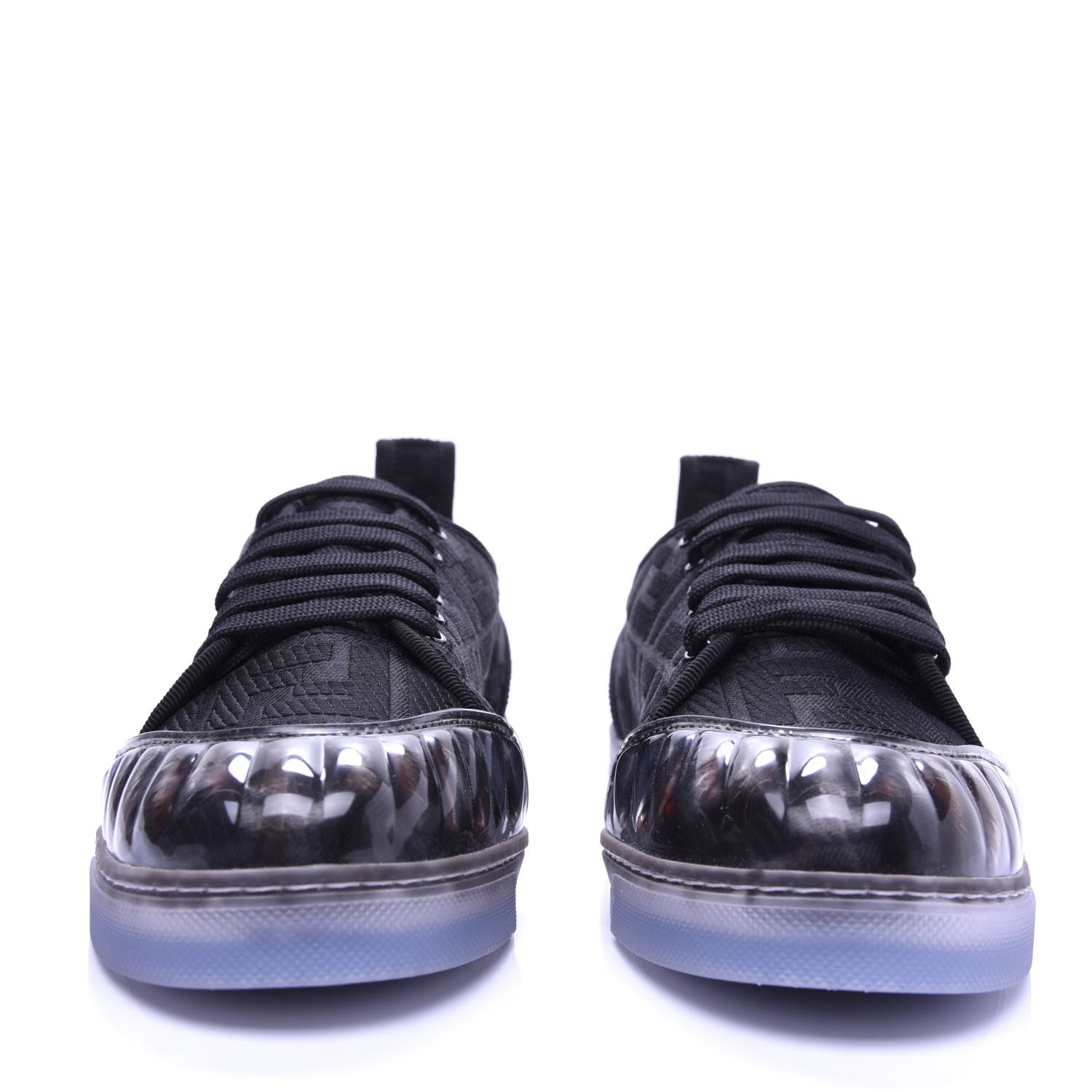 Fendi Corda FF Promenade Low Top Sneakers 39.5 Black 2 of 10