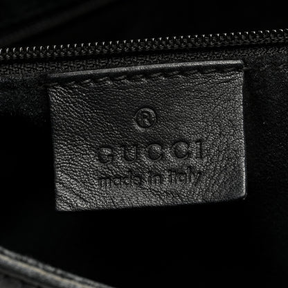Gucci Calfskin Logo Hobo Bag Black 6 of 13