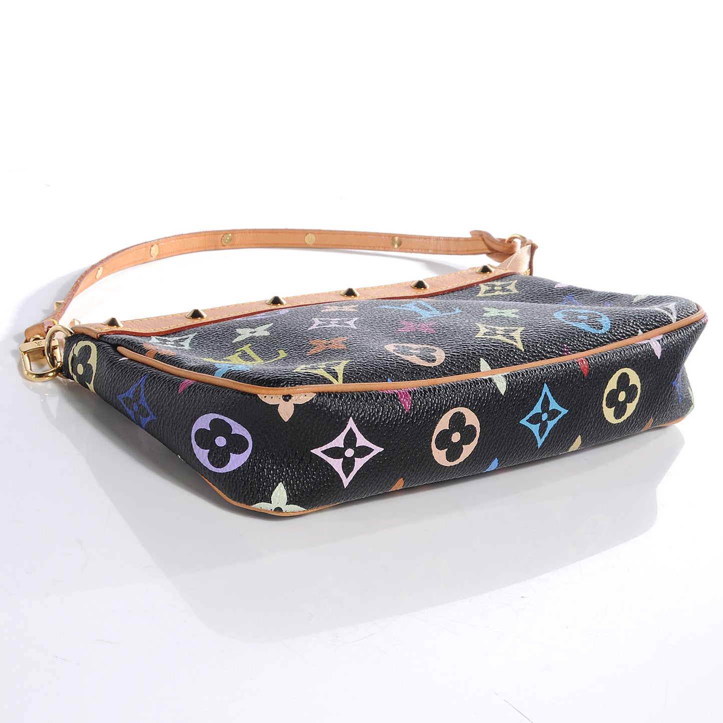 Monogram Multicolor Pochette Accessories Black