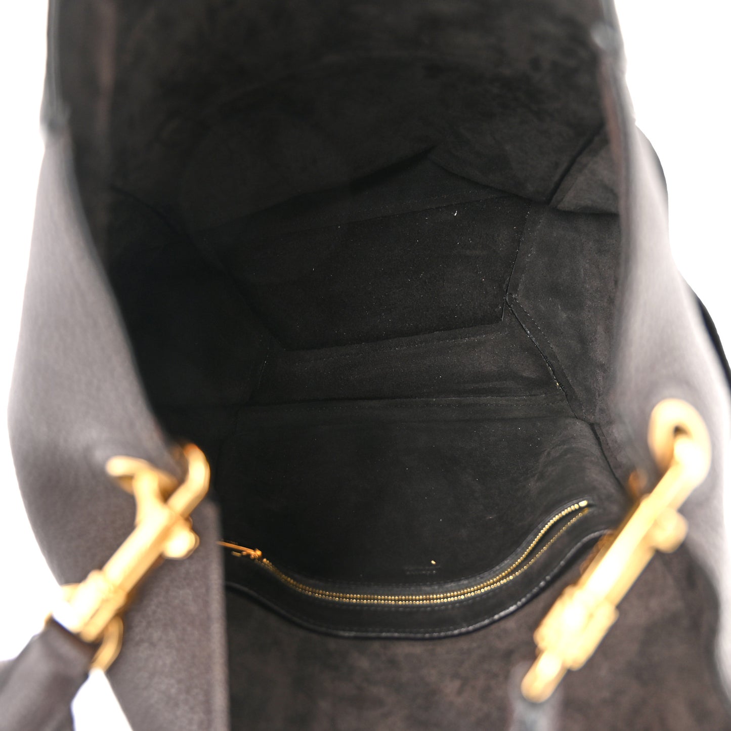 Soft Grained Calfskin Sangle Bucket Bag Ecorce