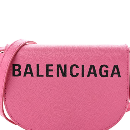 Balenciaga Signature Grained Calfskin Logo Print Ville Day Bag XS Rose Bubblegum Black 3 of 10
