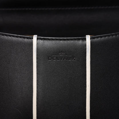 Delvaux Calfskin Illusion Piped Mini Brillant Satchel Black 8 of 12