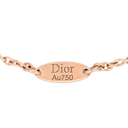 Christian Dior 18K Rose Gold Diamond Pink Opal Rose Des Vents Bracelet 3 of 4