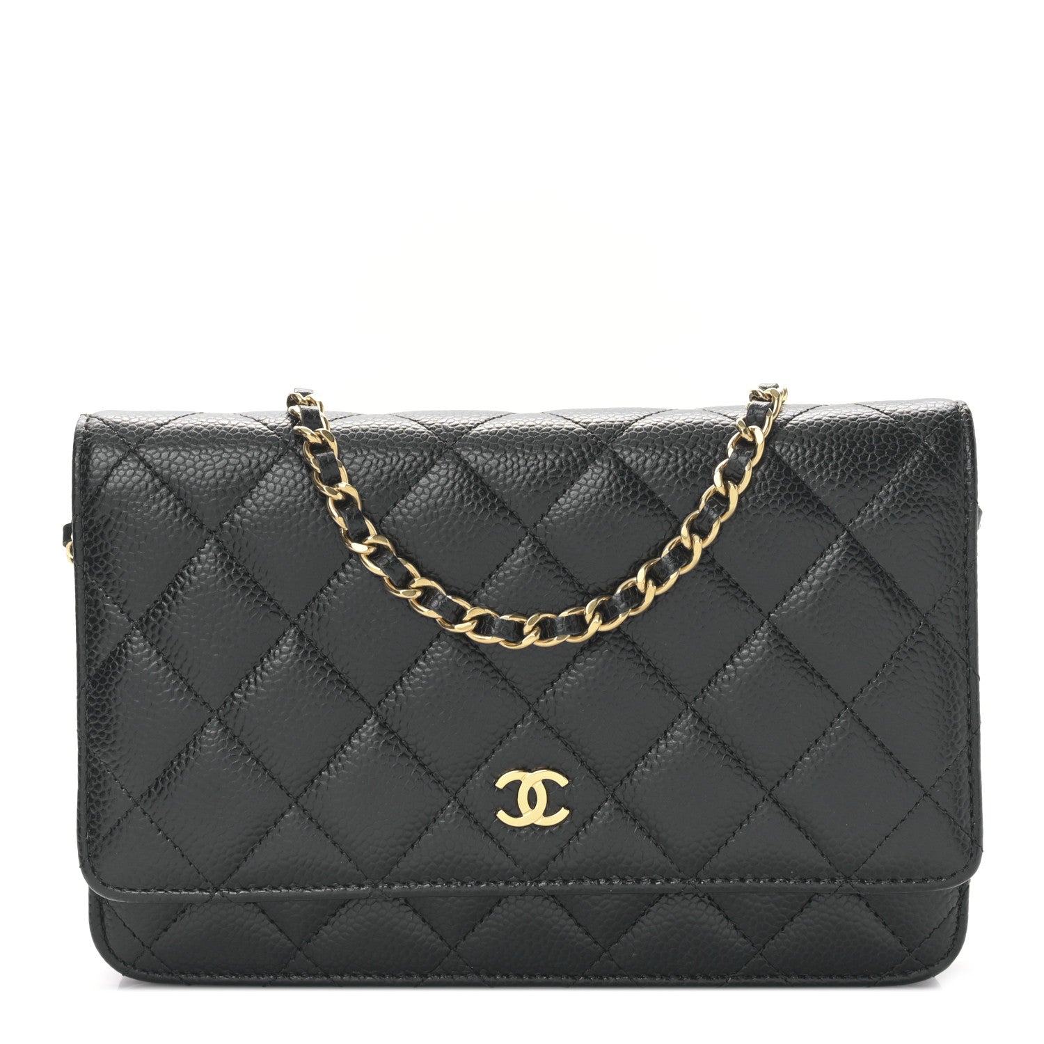 Chanel Caviar Quilted Wallet on Chain WOC Black 1 of 10