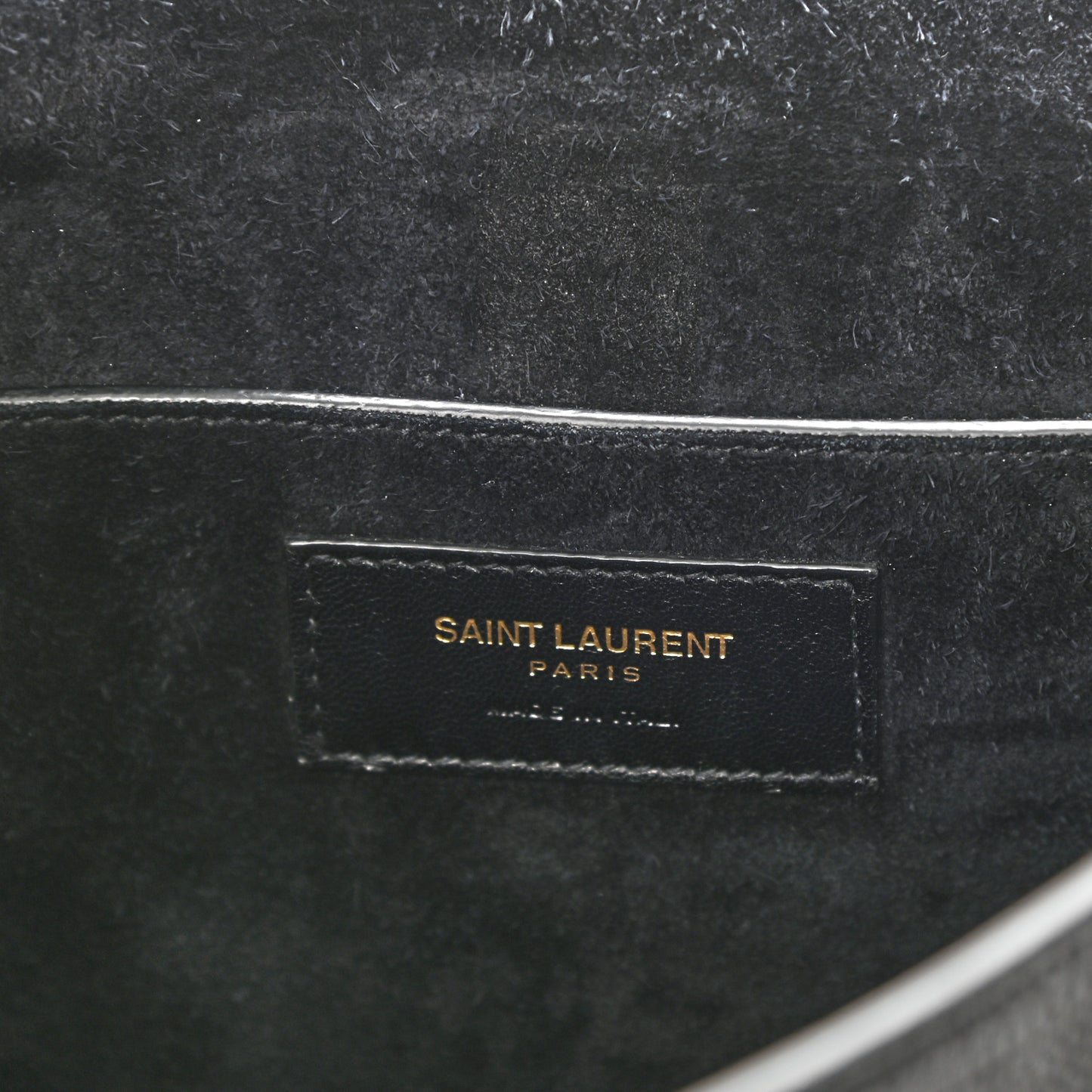 Lizard Calfskin Embossed Betty Messenger Black