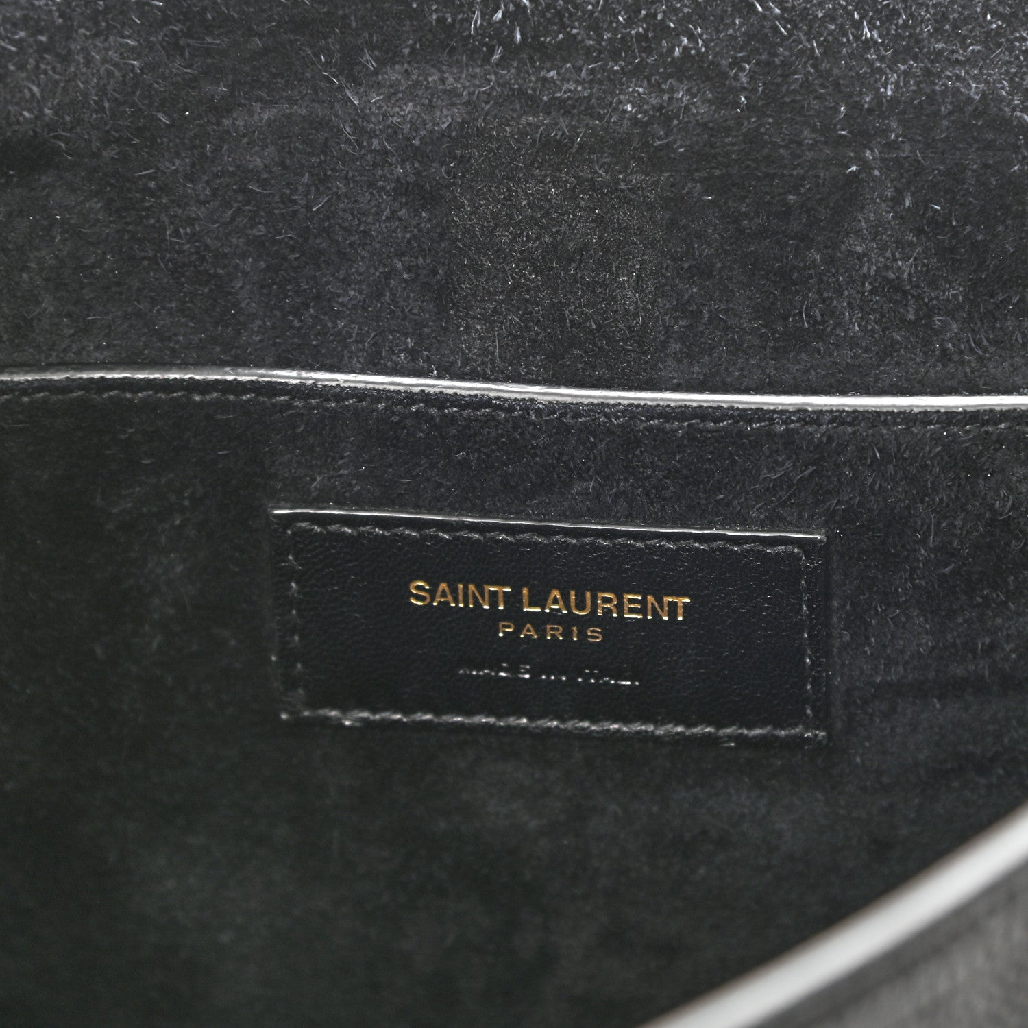 Saint Laurent Lizard Calfskin Embossed Betty Messenger Black 5 of 8