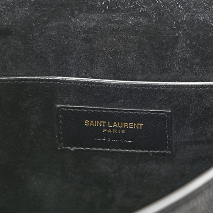 Saint Laurent Lizard Calfskin Embossed Betty Messenger Black 5 of 8