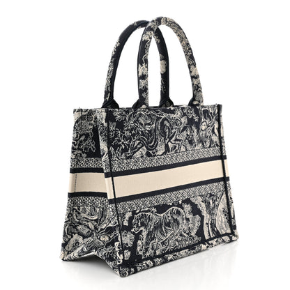 Christian Dior Canvas Embroidered Small Dioriviera Toile De Jouy Book Tote Blue 3 of 10