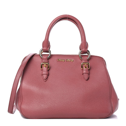 Miu Miu Goatskin Madras Bauletto Peonia 1 of 4