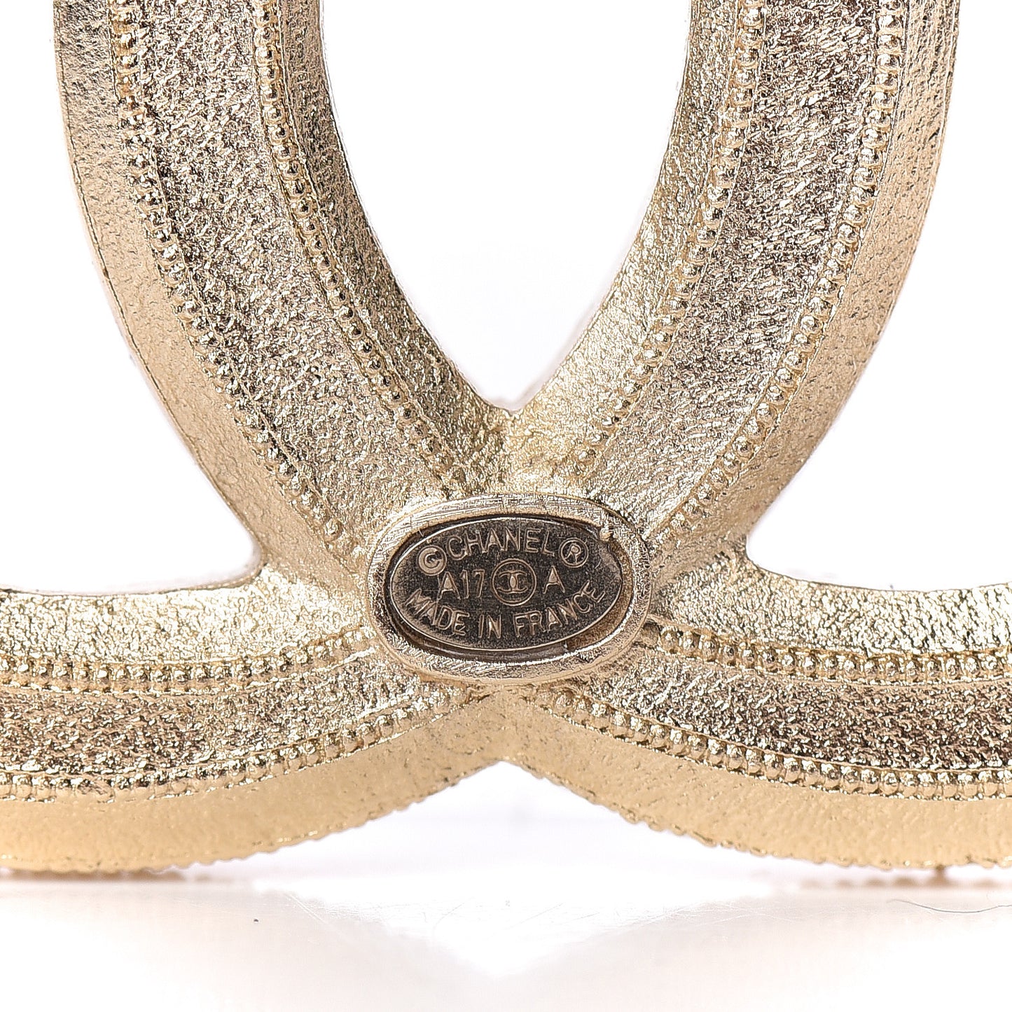 Pearl CC Brooch Gold