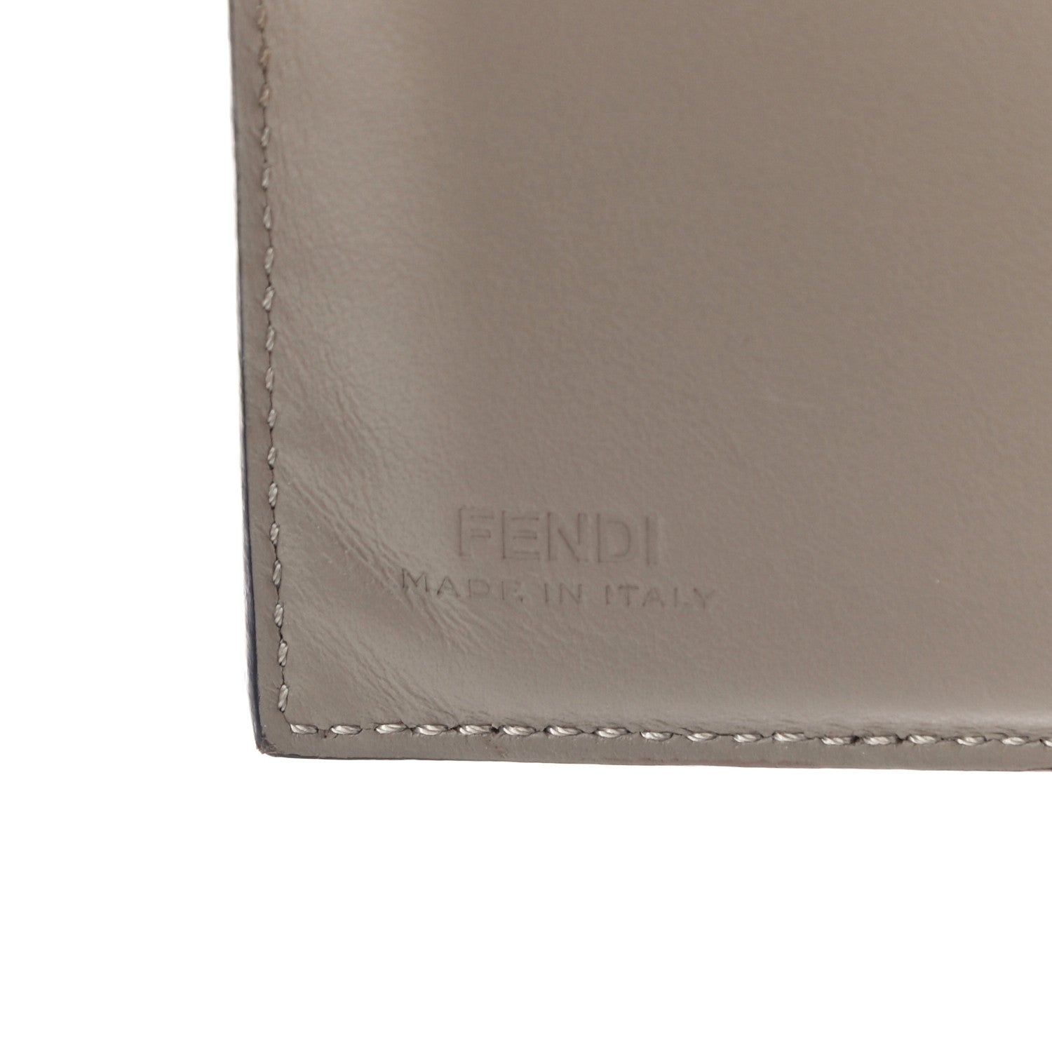 Fendi Vitello Liberty Century Lucido By The Way Medium Bi-Fold Wallet Tortora 7 of 13