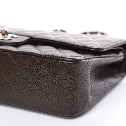 Chanel Caviar Quilted Medium Double Flap Brown 9 of 13