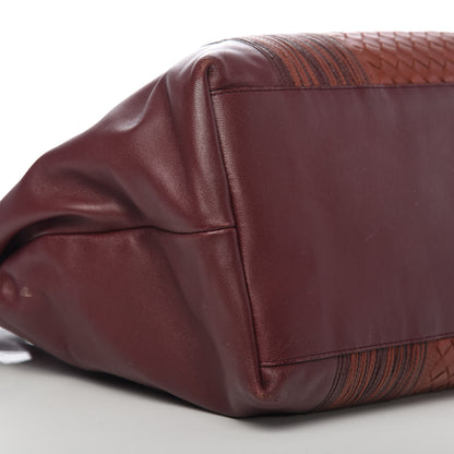 Bottega Veneta Nappa Intrecciato Embroidered Tote Barolo Brique 12 of 14