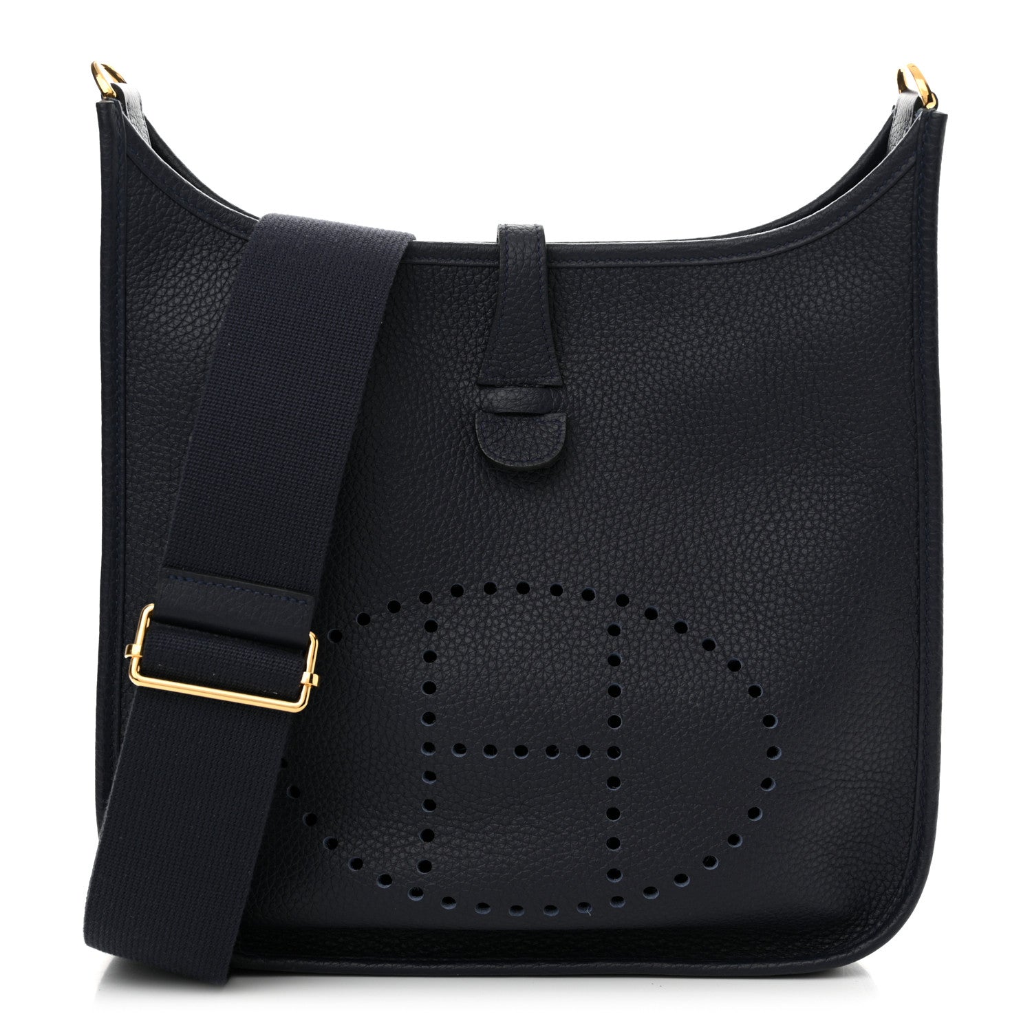 Hermes Taurillon Clemence Evelyne III PM Bleu Nuit 1 of 10