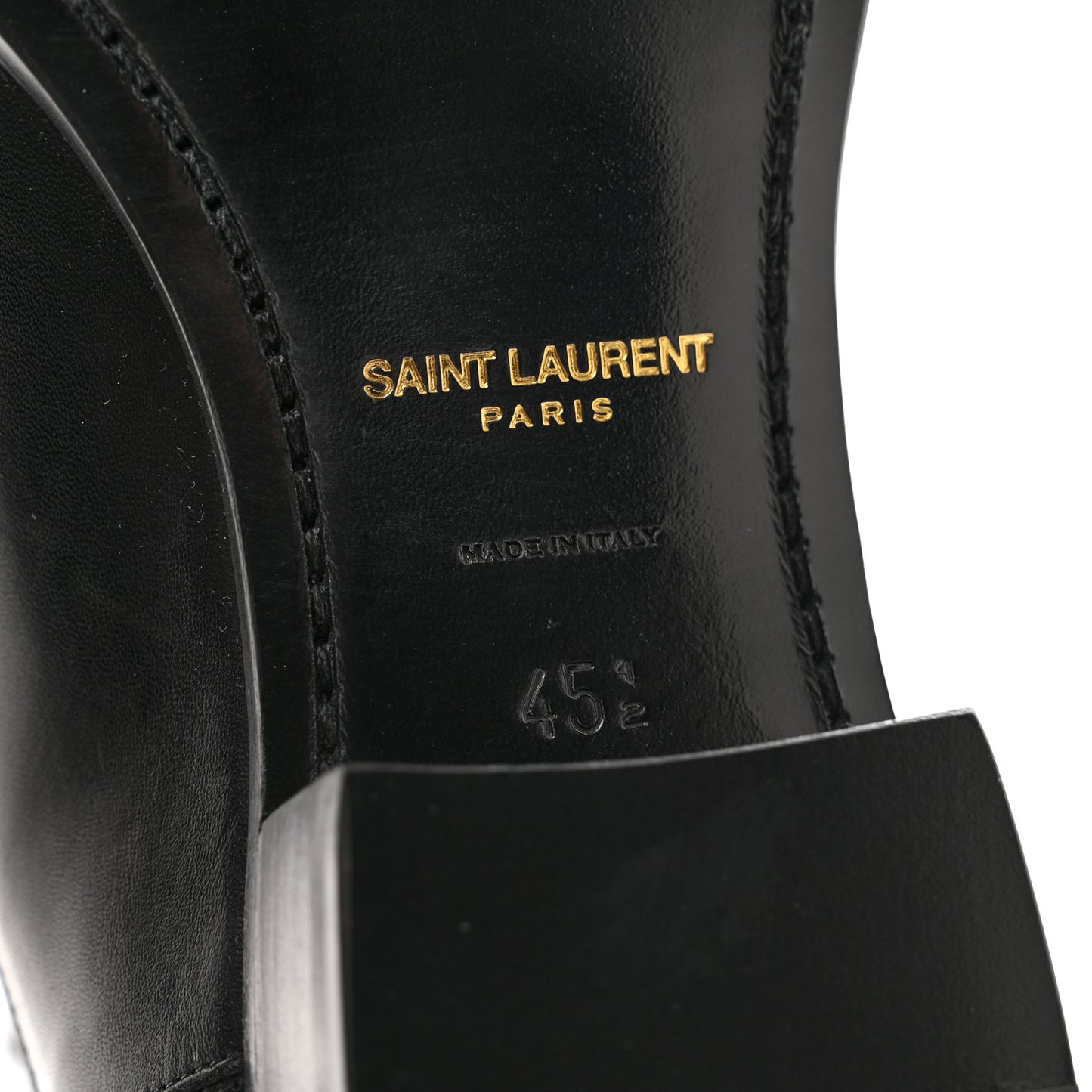 Calfskin Mens Wyatt Chelsea Boots 45.5 Black