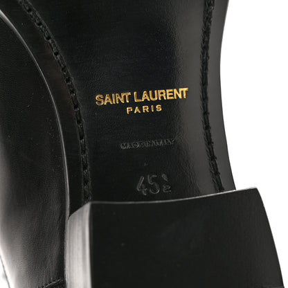 Saint Laurent Calfskin Mens Wyatt Chelsea Boots 45.5 Black 6 of 7