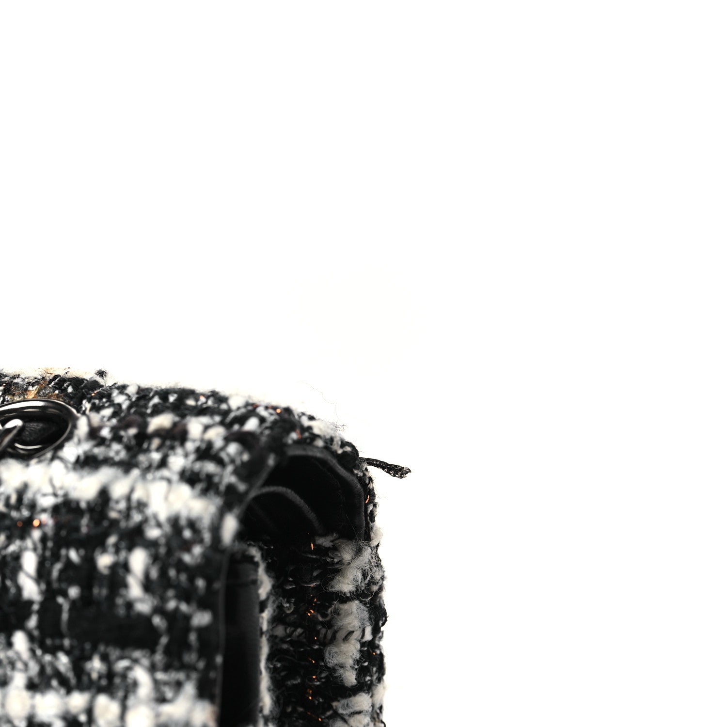Chanel Tweed Quilted Medium Double Flap Black 1655492 – FASHIONPHILE