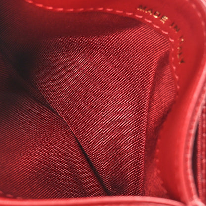 Chanel Caviar Quilted Filigree Card Holder Dark Red 5 of 10