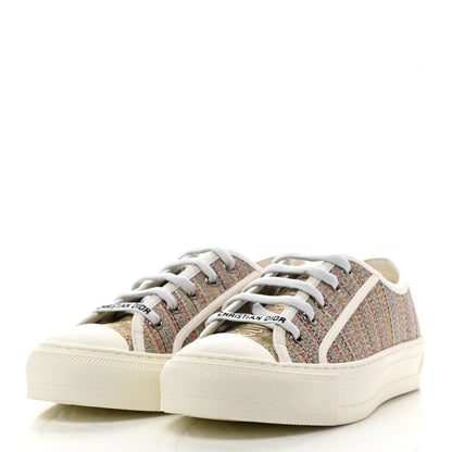 Christian Dior Romance Lurex Walk'N'Dior Low Top Sneakers 37.5 Multicolor 3 of 9
