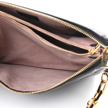 Louis Vuitton Lambskin Embossed Monogram Coussin PM Black 7 of 13