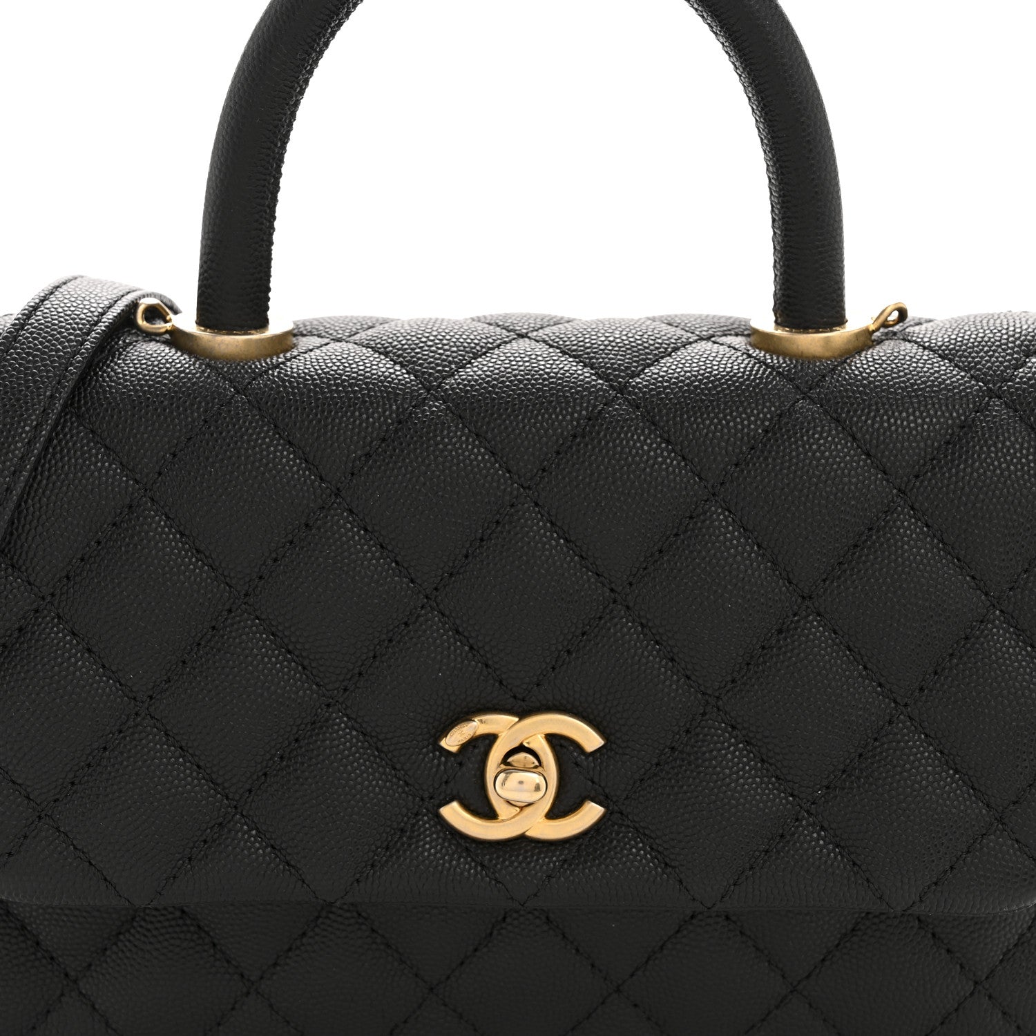 Chanel Caviar Quilted Mini Coco Handle Flap Black 8 of 12