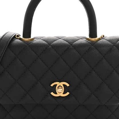 Chanel Caviar Quilted Mini Coco Handle Flap Black 8 of 12