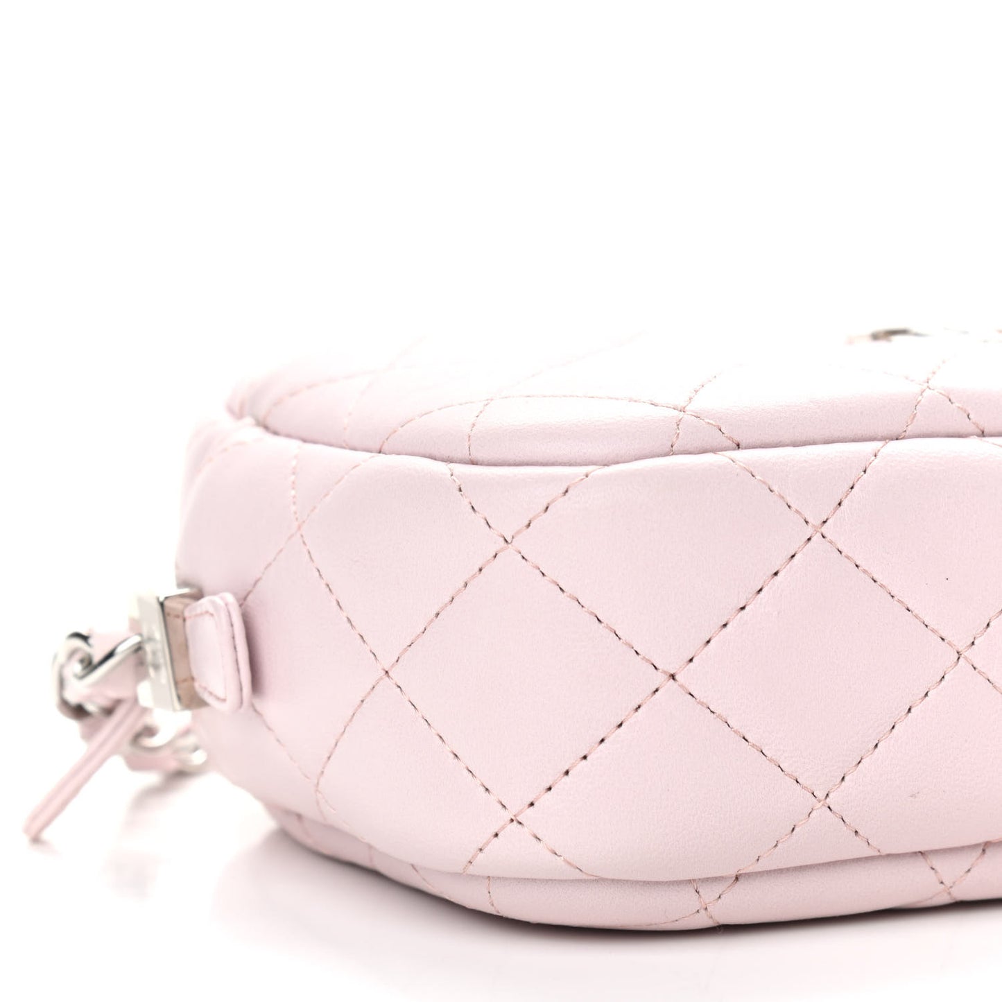 Lambskin Quilted Small Timeless Camera Case Light Pink
