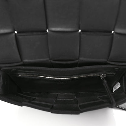 Bottega Veneta Lambskin Maxi Intrecciato Cassette Crossbody Bag Black 5 of 6