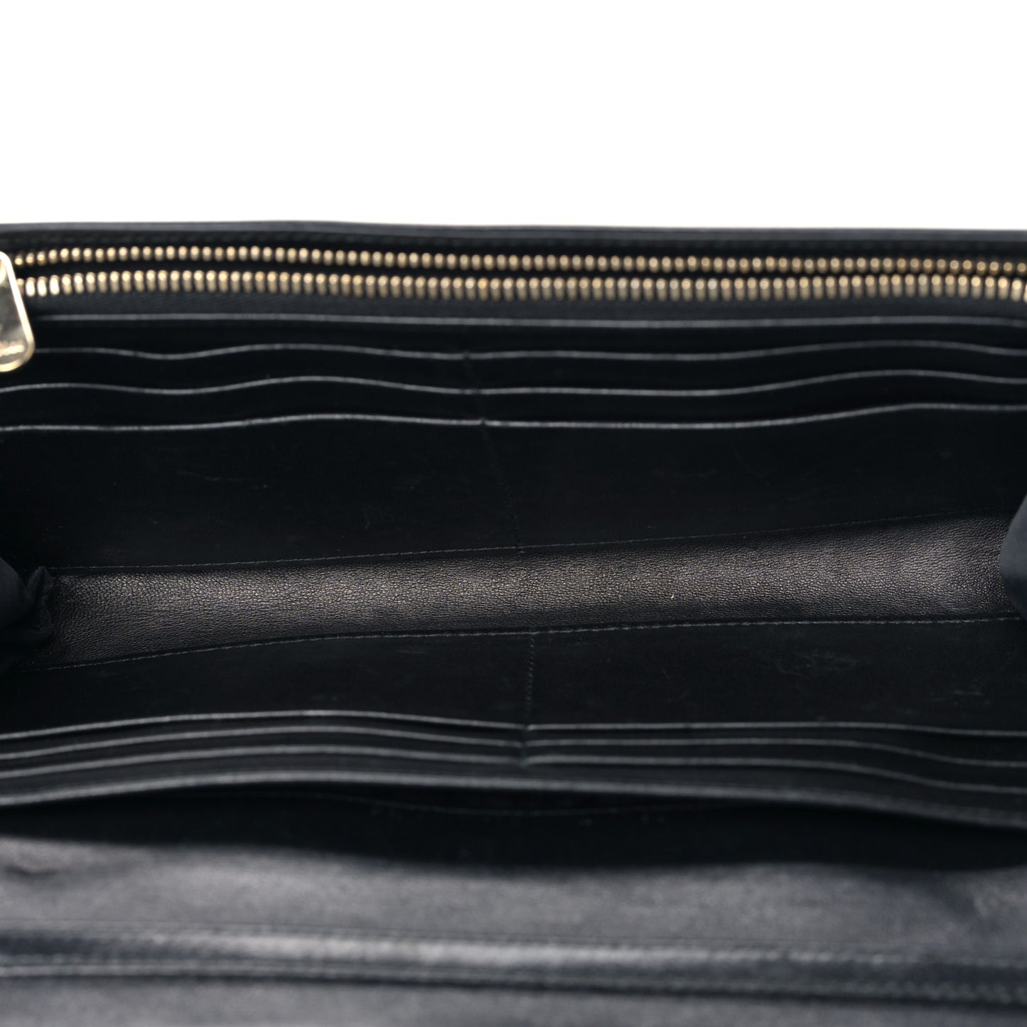 Patent Lambskin Cannage Lady Dior Rendezvous Wallet On Chain Black