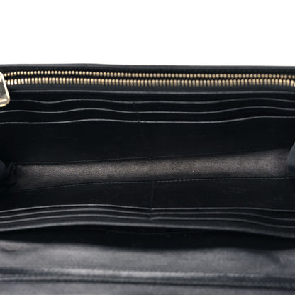 Christian Dior Patent Lambskin Cannage Lady Dior Rendezvous Wallet On Chain Black 5 of 9