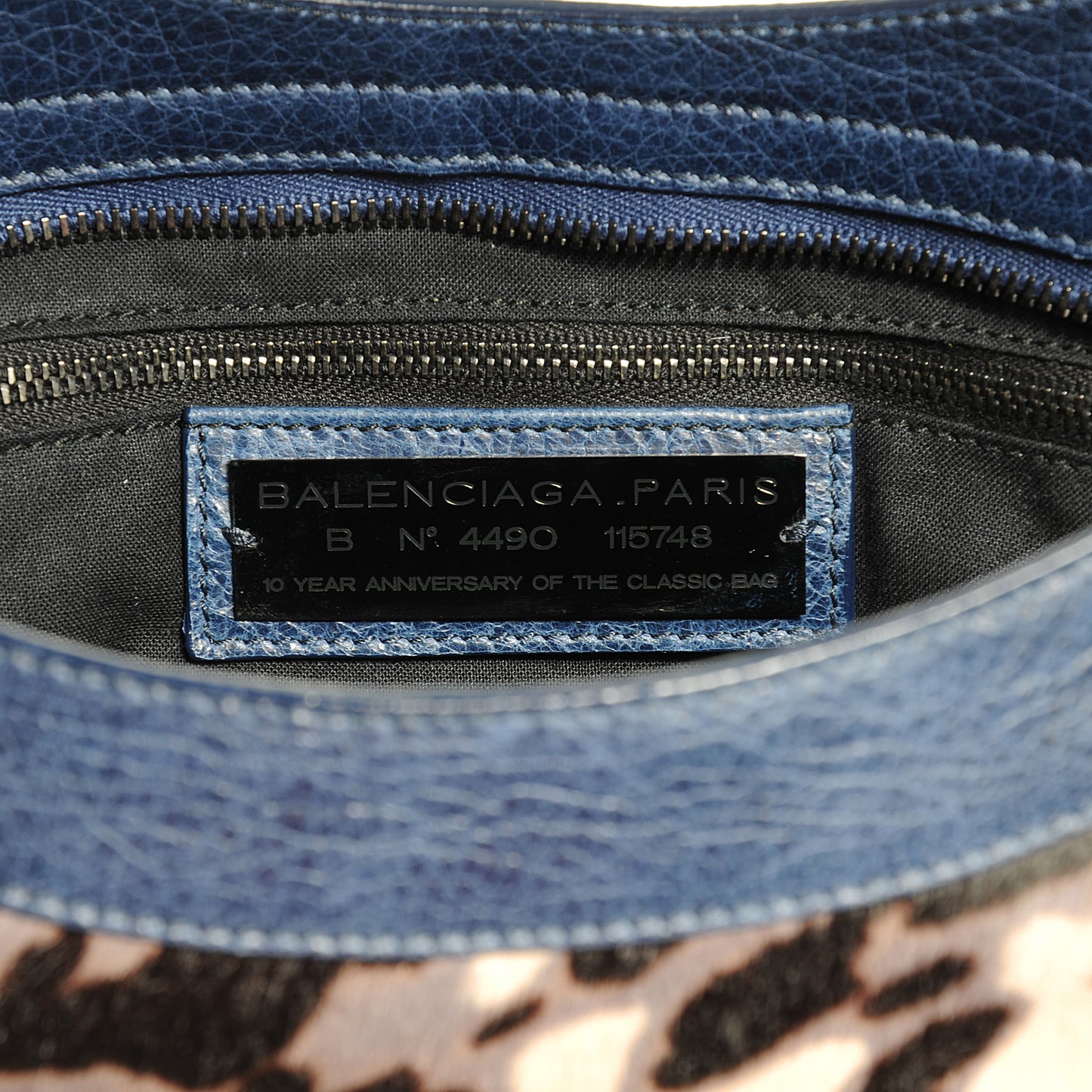 Pony Hair Leopard City Bleu Roi