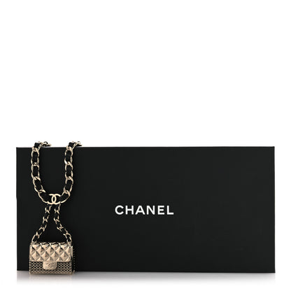 Chanel Lambskin Chain CC Flap Bag Belt 75 Black Gold 6 of 6