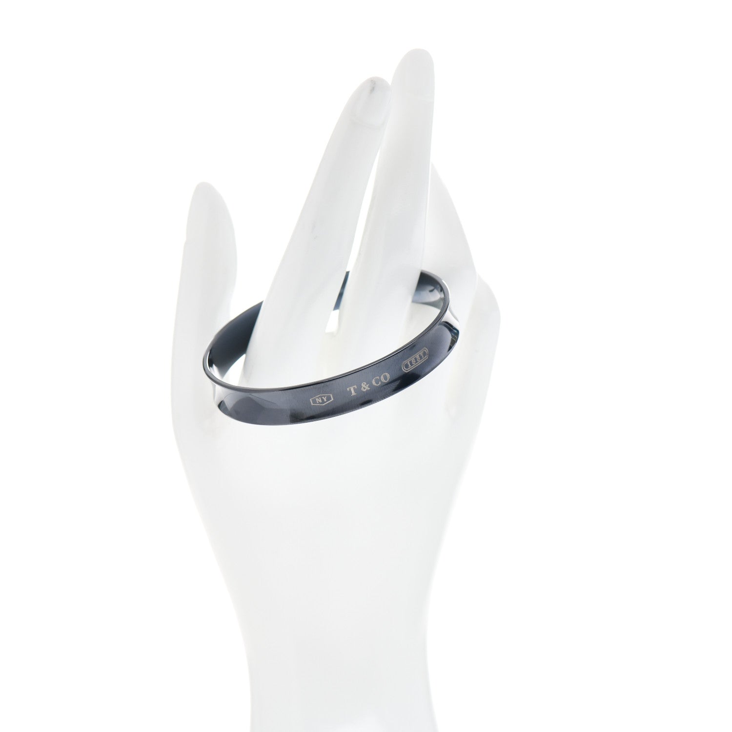 Tiffany Titanium 1837 Bangle Bracelet 2 of 4
