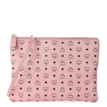 MCM Visetos Medium Crossbody Pouch Soft Pink 1 of 9