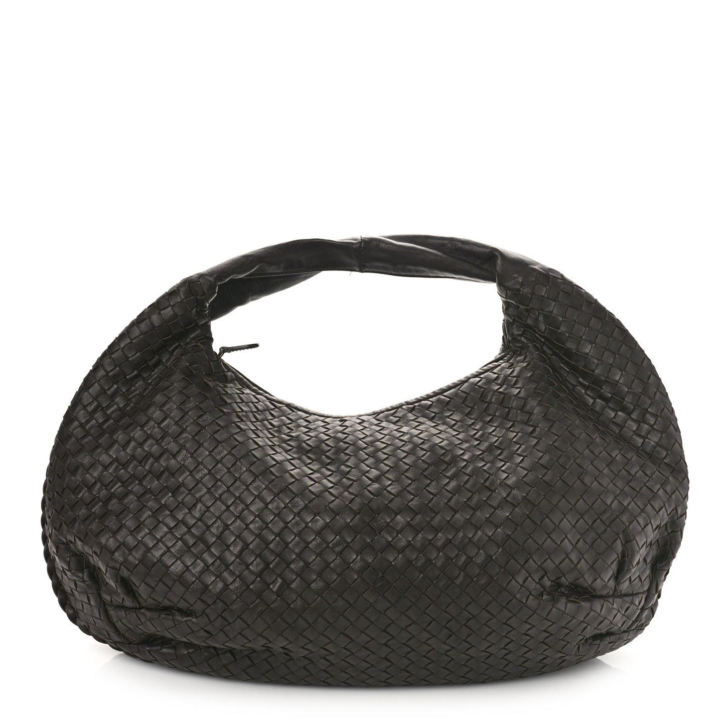 Nappa Intrecciato Large Veneta Hobo Ebano
