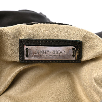 Jimmy Choo Soft Vachetta Small Biker Saddle Chain Satchel Green 7 of 20