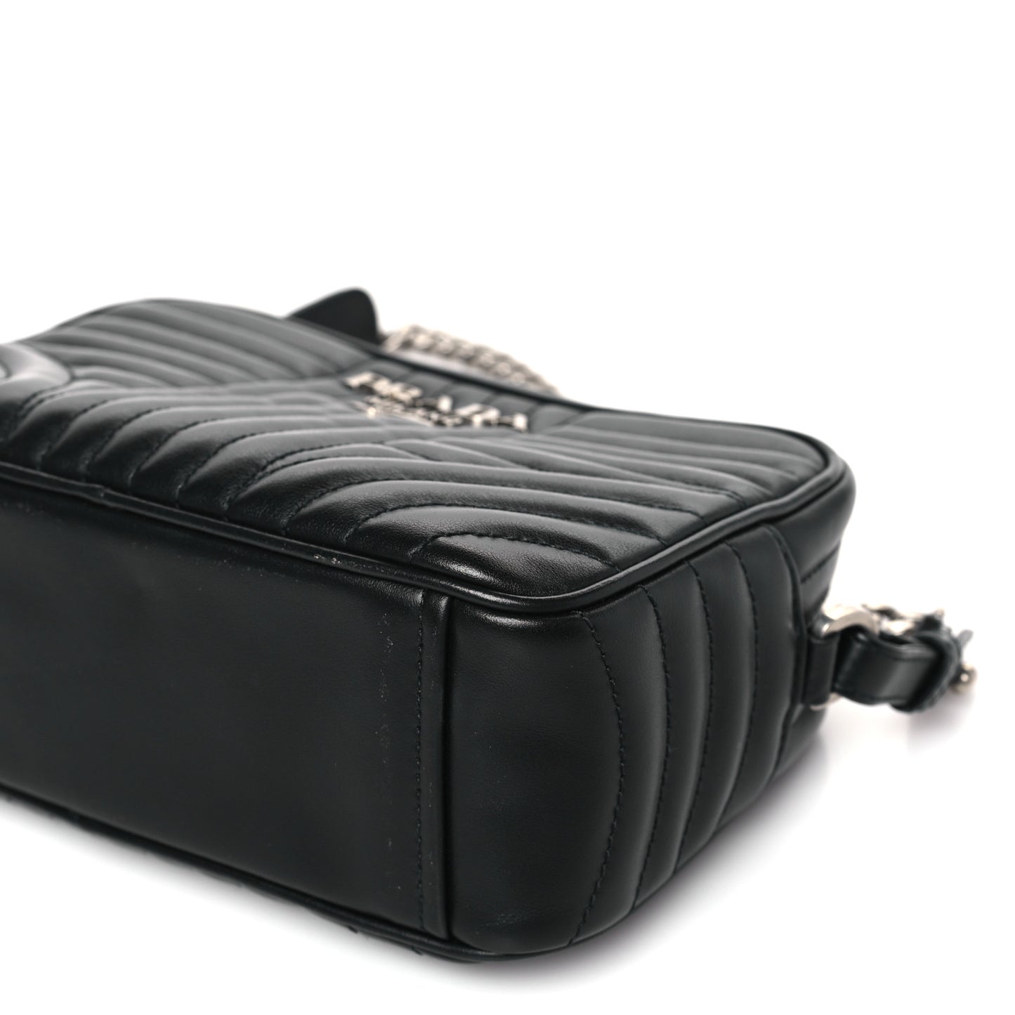 Soft Calfskin Diagramme Camera Bag Black