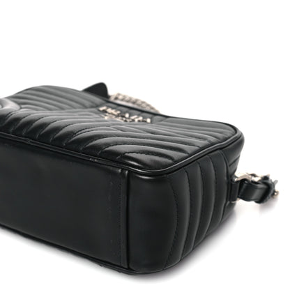 Prada Soft Calfskin Diagramme Camera Bag Black 8 of 8