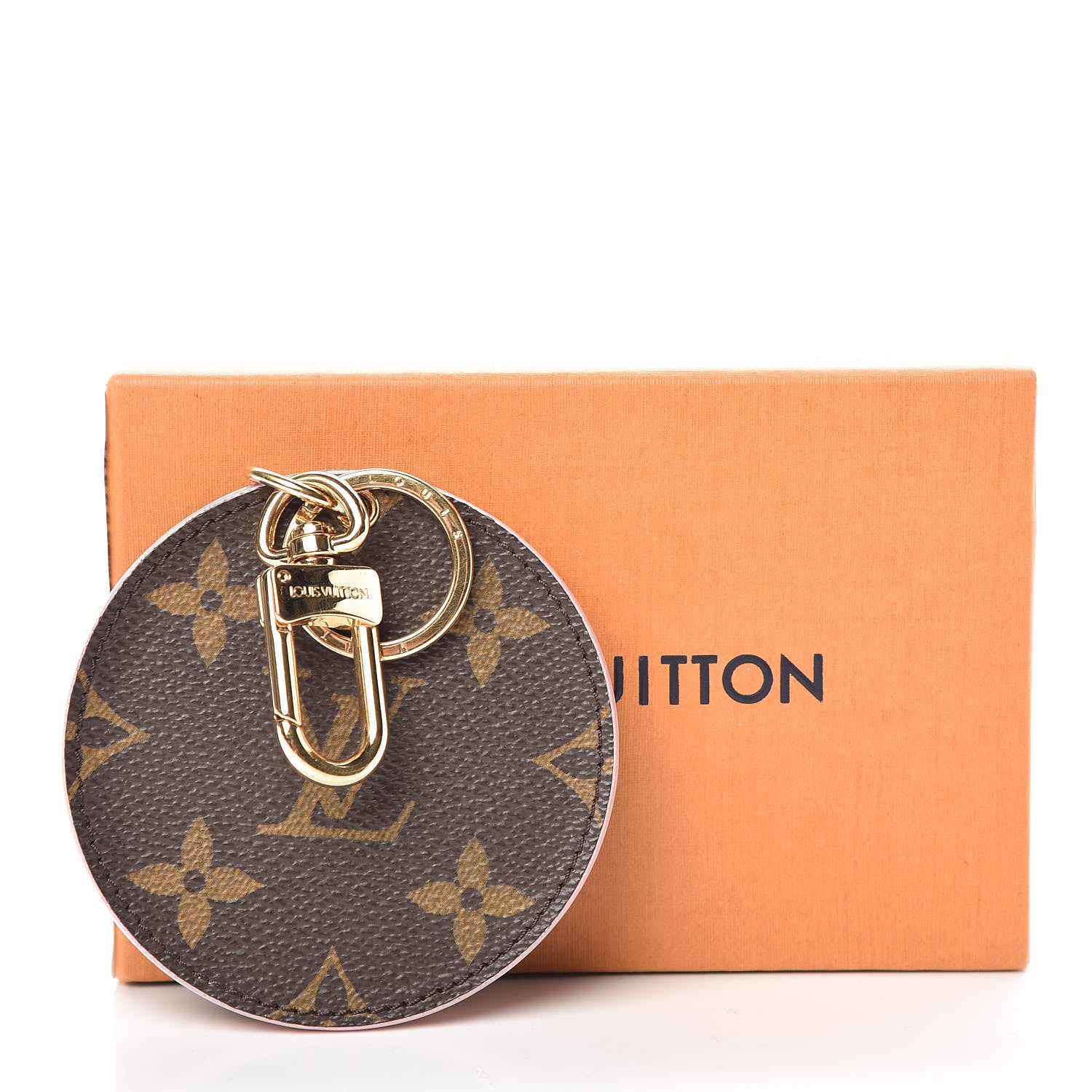 Louis Vuitton Monogram LV Mirror Bag Charm Key Holder Rose Ballerine 8 of 8