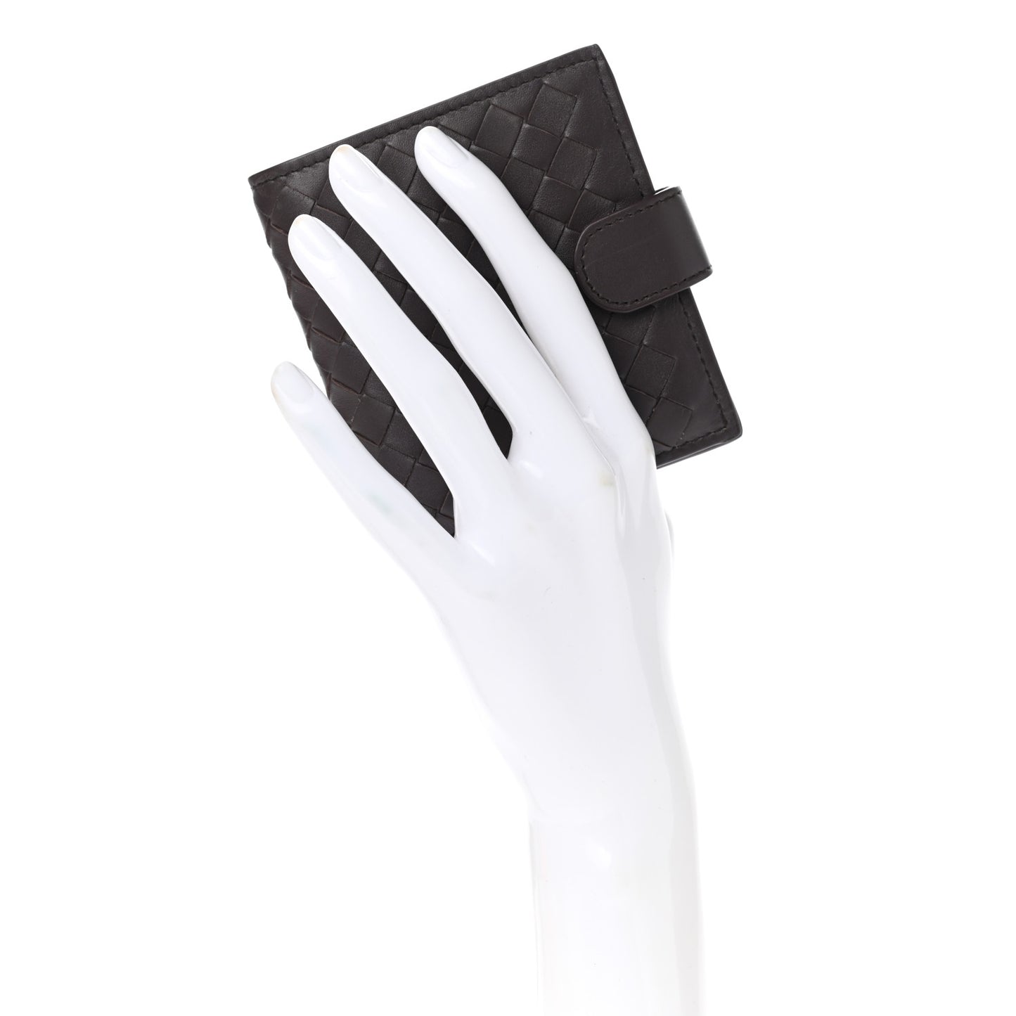 Nappa Intrecciato Mini Wallet Ebano
