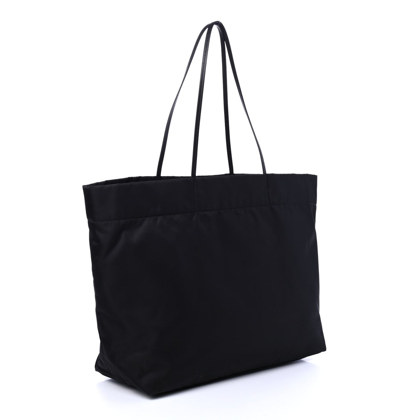 Re-Nylon Saffiano Tote Black