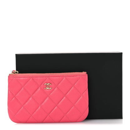 Chanel Caviar Quilted Small Cosmetic Case Pink 11 of 11