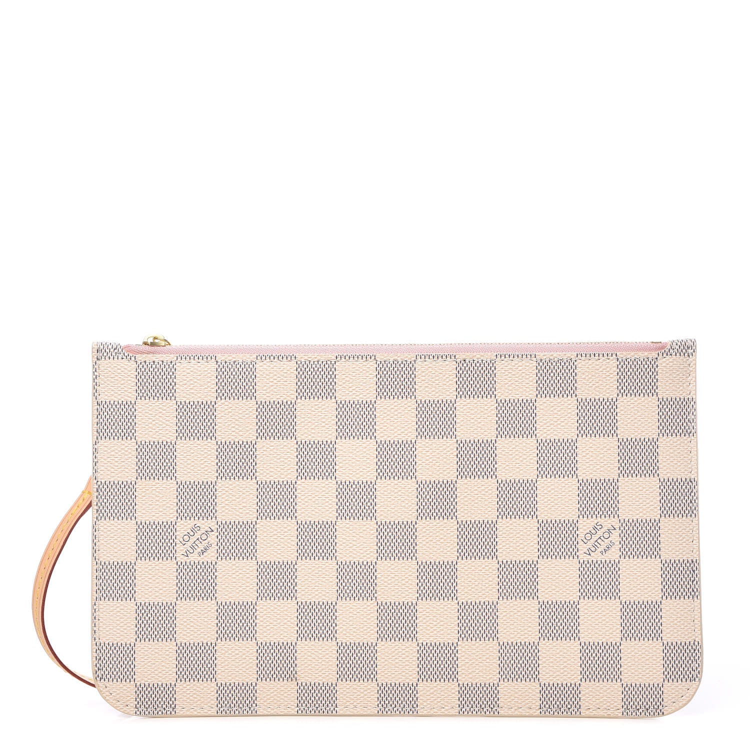 Louis Vuitton Damier Azur Neverfull MM GM Pochette Rose Ballerine 1 of 9