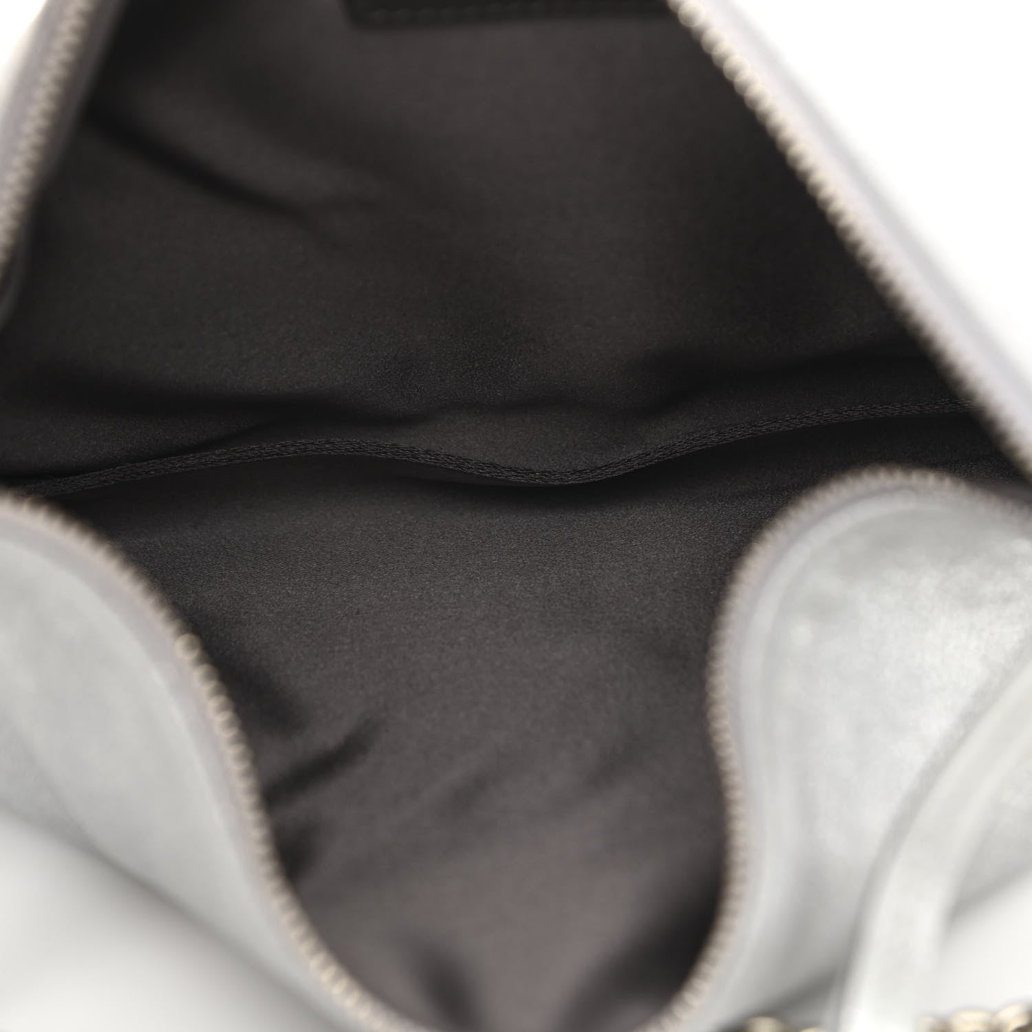 Chanel JIMMY CHOO Metallic Goatskin Callie Mea Tassel Shoulder Bag Silver 5 of 10