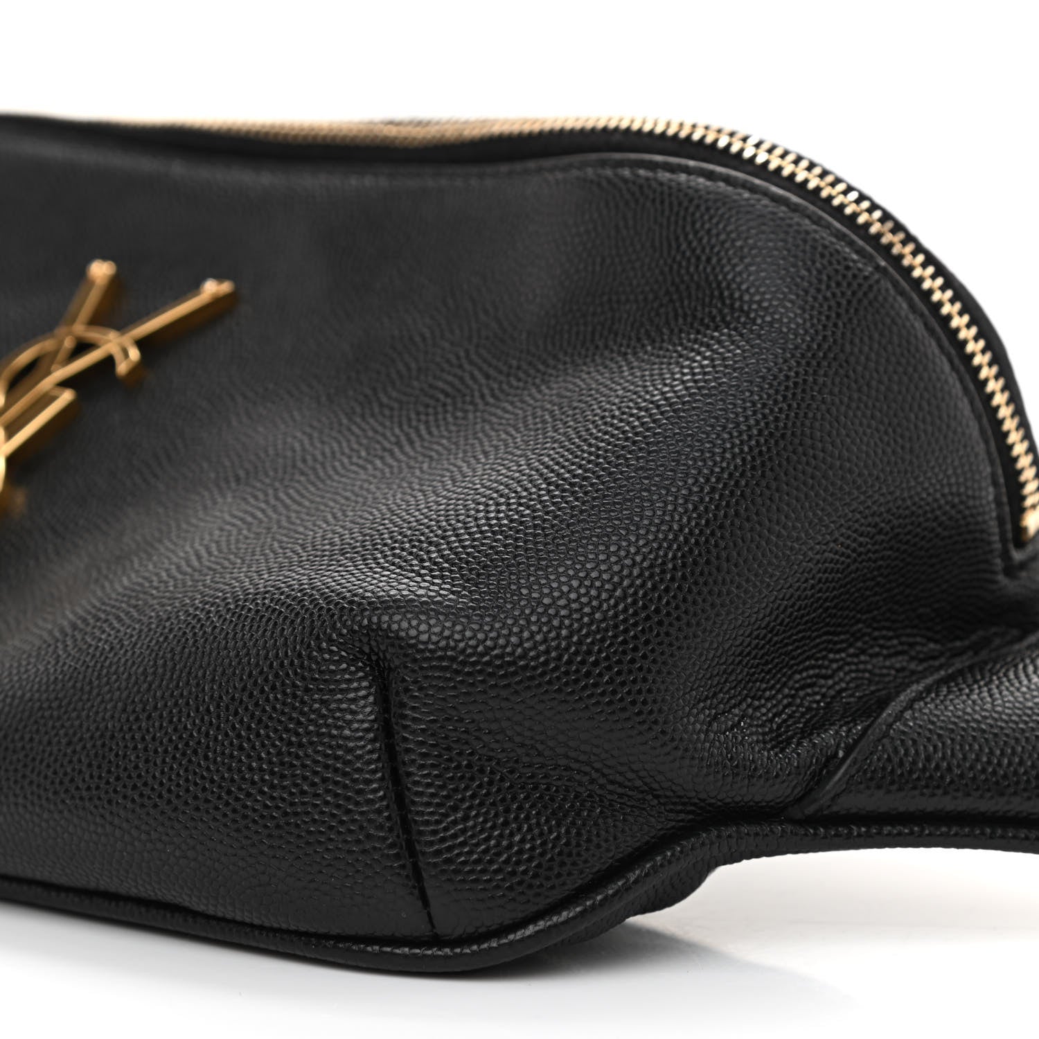 Saint Laurent Grain De Poudre Monogram Belt Bag Black 8 of 12