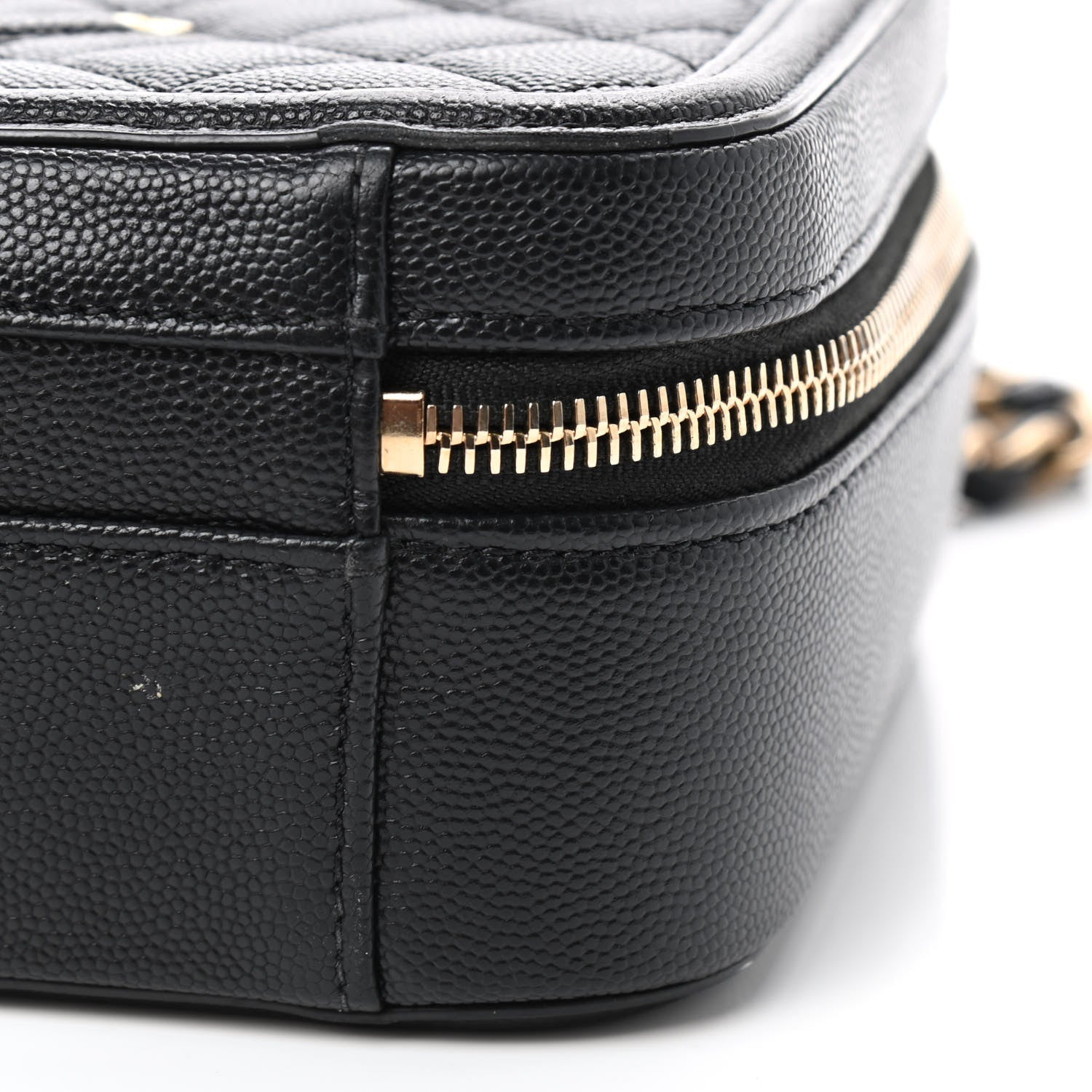 Chanel Caviar Quilted Medium CC Filigree Vanity Case Black 9 of 14