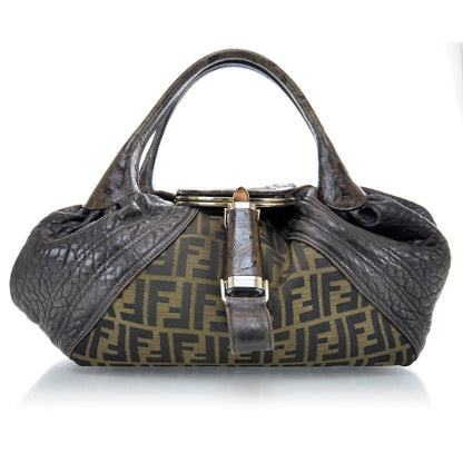 Fendi Zucca Nappa Nuvolata Vitello Tortuga Spy Tobacco Moro 1 of 11